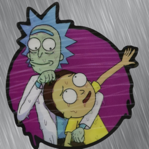 Rick and Morty голям 3D водоустойчив стикер