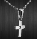 Верижка с кръстче от стомана на хит цена
