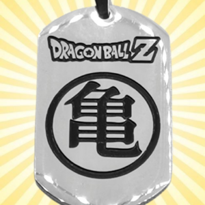 Стоманен плочка медальон с гравиран Гоку dragon ball - Hover Image