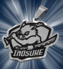 Аними медальон на Demon Slayer с Inosuke