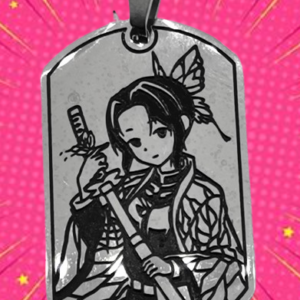 Demon Slayer медальон от стомана с Shinobu