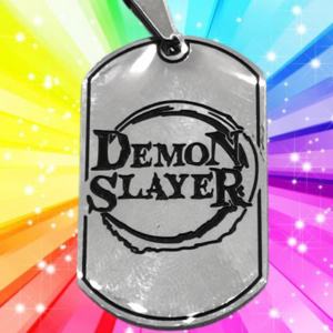 Demon Slayer медальон от стомана с Незуко - Hover Image