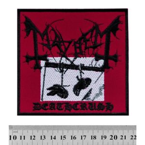 !!!Бродирана нашивка на Mayhem, пач за елек