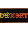 Правоъгълна бродирана рок нашивка AC/DC Bon Scott