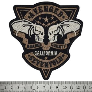 Метъл нашивка Avenged Sevenfold Orange County с бродирани черепи
