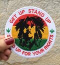 Реге нашивка Bob Marley Get Up, Stand Up с цветовете на Етиопия