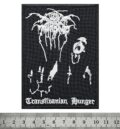 Метъл нашивка Darkthrone Transilvanian Hunger с бяла бродерия