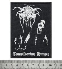 Метъл нашивка Darkthrone Transilvanian Hunger с бяла бродерия