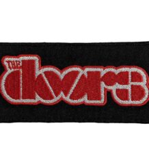 Бродирана рок нашивка The Doors Logo в червено и сиво