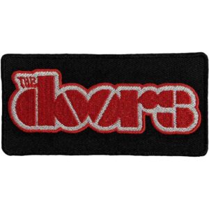 Бродирана рок нашивка The Doors Logo в червено и сиво