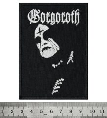 Малка бродирана метъл нашивка на Gorgoroth с лика на King ov Hell