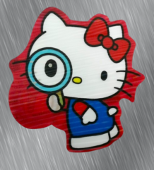 3D стикер на Hello Kitty топ качество