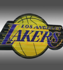 Los Angeles Lakers 3D здрав стикер