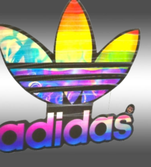 Adidas качествен водоустойчив 3D стикер