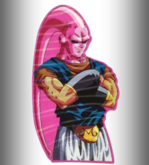 Маджин Буу Dragon Ball здрав 3D стикер