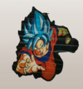 Super Saiyan Blue Dragon Ball голям стикер 3D