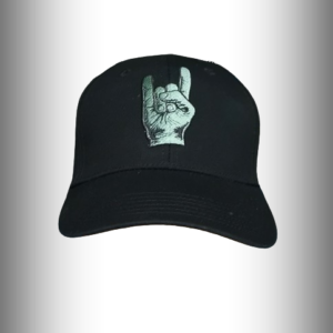 Рок шапка с козирка с везан зелен знак Rock On - Hover Image