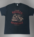 Изчистена тениска на Harley Davidson