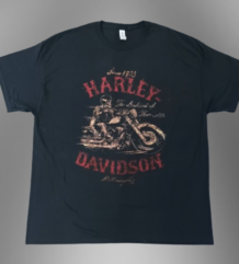 Изчистена тениска на Harley Davidson