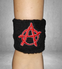 Anarchy Symbol хавлиен еластичен накитник