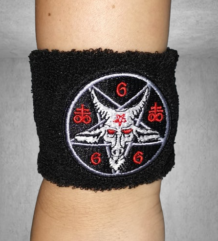 Качествен еластичен накитник Baphomet 666