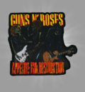 Рок нашивка Guns N' Roses Appetite For Destruction с бродирани скелети