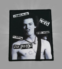 Оригинална пънк рок нашивка на Sex Pistols със Сид Вишъс