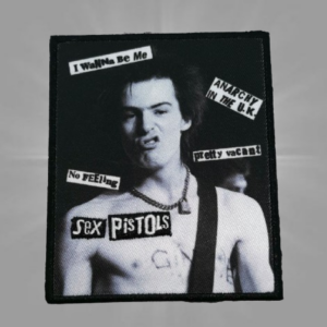 Оригинална пънк рок нашивка на Sex Pistols със Сид Вишъс