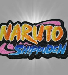 Аниме нашивка Naruto Shippuden Logo с оранжева и синя бродерия