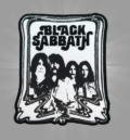 Бродирана метъл нашивка Black Sabbath с лицата на бандата и крилат демон