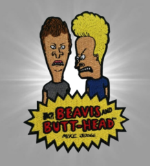 Анимационна нашивка Beavis and Butt-Head с бродирани герои