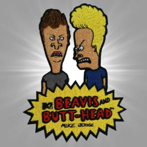 Анимационна нашивка Beavis and Butt-Head с бродирани герои
