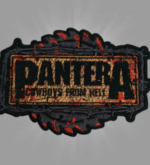 Метъл нашивка Pantera Cowboys From Hell с бодлива тел