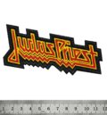 Рок нашивка Judas Priest Logo с червена и жълта бродерия