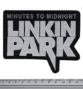 Метъл нашивка Linkin Park Minutes to Midnight с бяла бродерия на лого