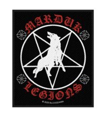 Везана метъл нашивка Marduk с логото Legions и пентаграм