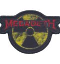 Лицензирана фото нашивка Megadeth – Hazard Logo с жълт знак за опасност