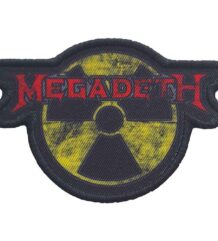Лицензирана фото нашивка Megadeth – Hazard Logo с жълт знак за опасност