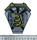 Метъл нашивка Metallica Black Album Snake с бродирана жълта змия
