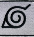 Правоъгълна бродирана аниме нашивка Naruto / Наруто със символа на Коноха