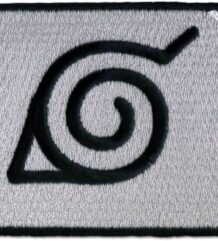 Правоъгълна бродирана аниме нашивка Naruto / Наруто със символа на Коноха