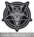 Метъл нашивка Leviathan Cross Baphomet с козел и символа на Левиатан