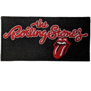 Бродирана рок нашивка Rolling Stones Script Logo с език