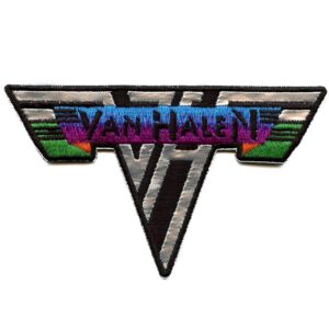 Метъл нашивка Van Halen Logo с крилато лого и цветни елементи
