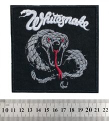 Рок нашивка Whitesnake Snake Logo с бродирана змия
