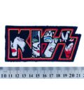 Бродирана рок нашивка Kiss Logo с лицата на музикантите