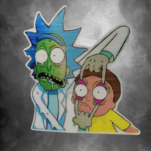 Голям здрав и качествен 3D стикер Rick and Morty - Hover Image