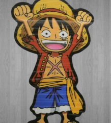 Голям 3D стикер на Луфи от One Piece