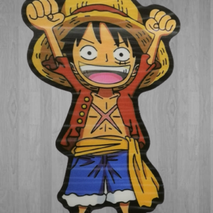 Голям 3D стикер на Луфи от One Piece