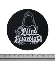 Метъл нашивка Blind Guardian Logo със сребриста бродерия на пазител